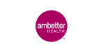 Logo for Ambetter Health, featuring the words "ambetter HEALTH" in white lowercase and uppercase letters inside a solid magenta circle on a light gray background.
